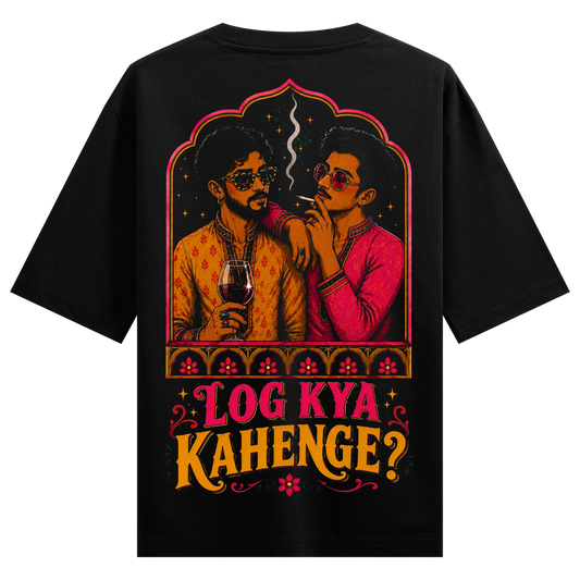 PRDGY Log Kya Kahenge Male Oversized T-shirt