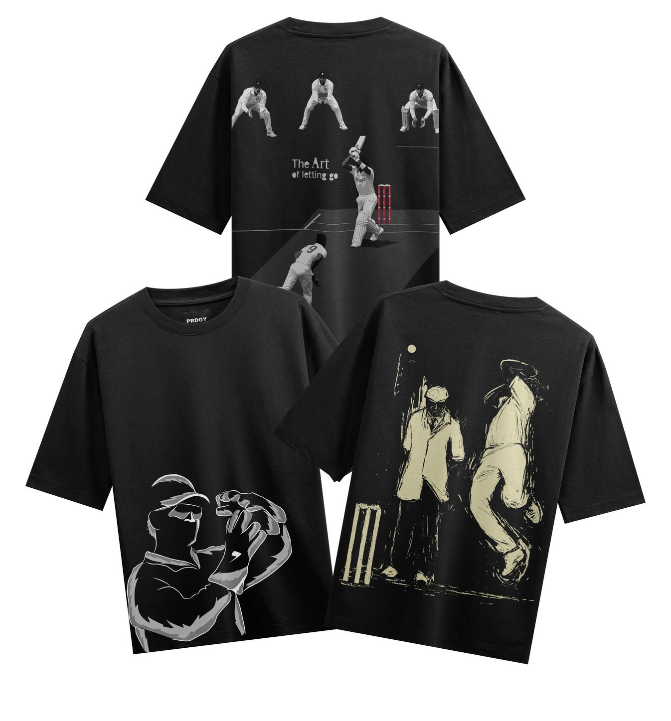 The Art Of Letting Go artwork on PRDGY oversized t-shirt