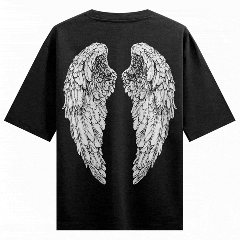PRDGY Angel Wings Oversized T-Shirt