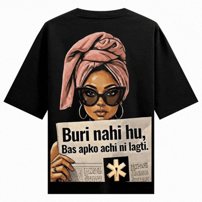 PRDGY Attitude Statement Oversized T-shirt