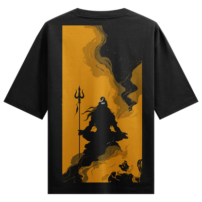 Shiva artwork on PRDGY oversized t-shirt