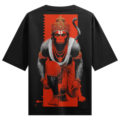 Hanuman artwork on PRDGY oversized t-shirt