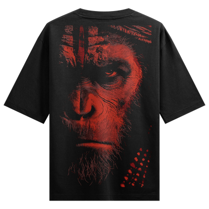 Caesar (planet Of The Apes) artwork on PRDGY oversized t-shirt