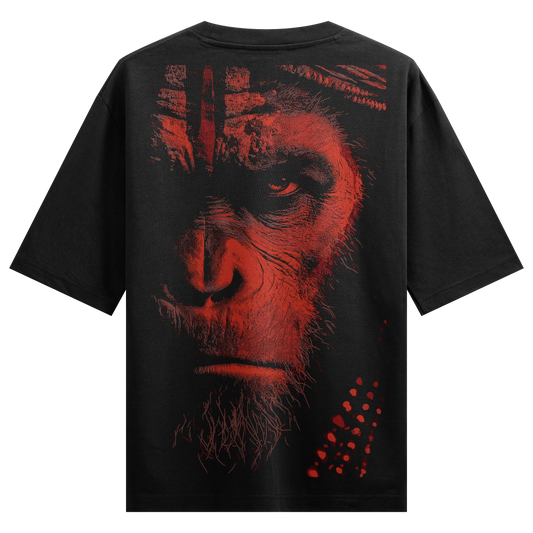 PRDGY Red Is the Warning Oversized T-Shirt