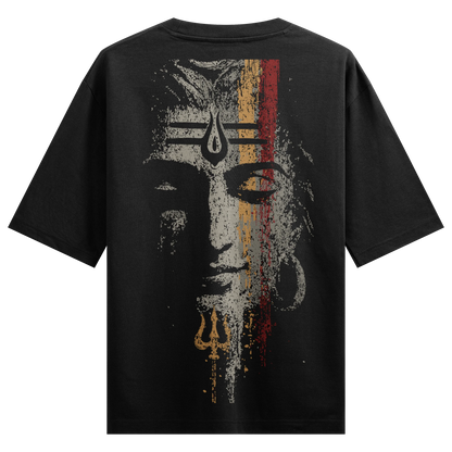 Shiva artwork on PRDGY oversized t-shirt