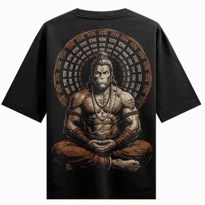 Hanuman artwork on PRDGY oversized t-shirt