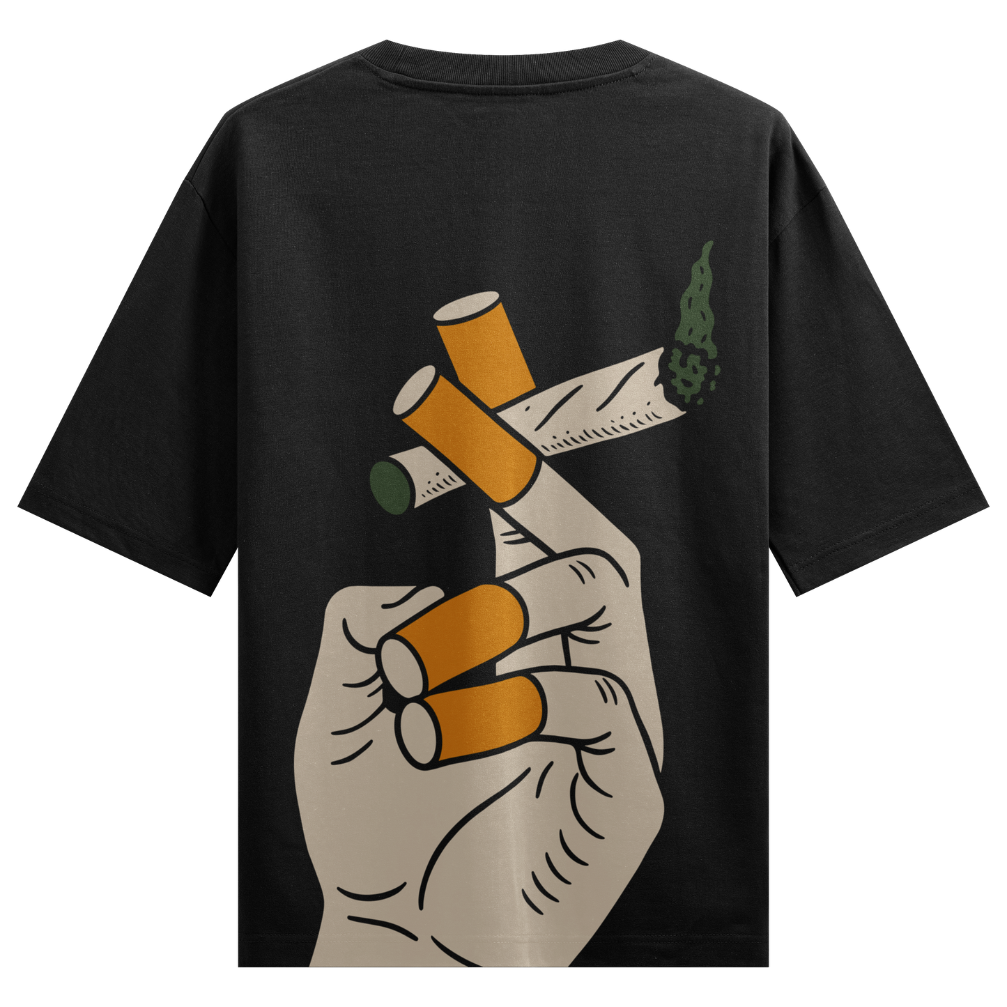 Choli-Daman Back Oversized T-Shirt