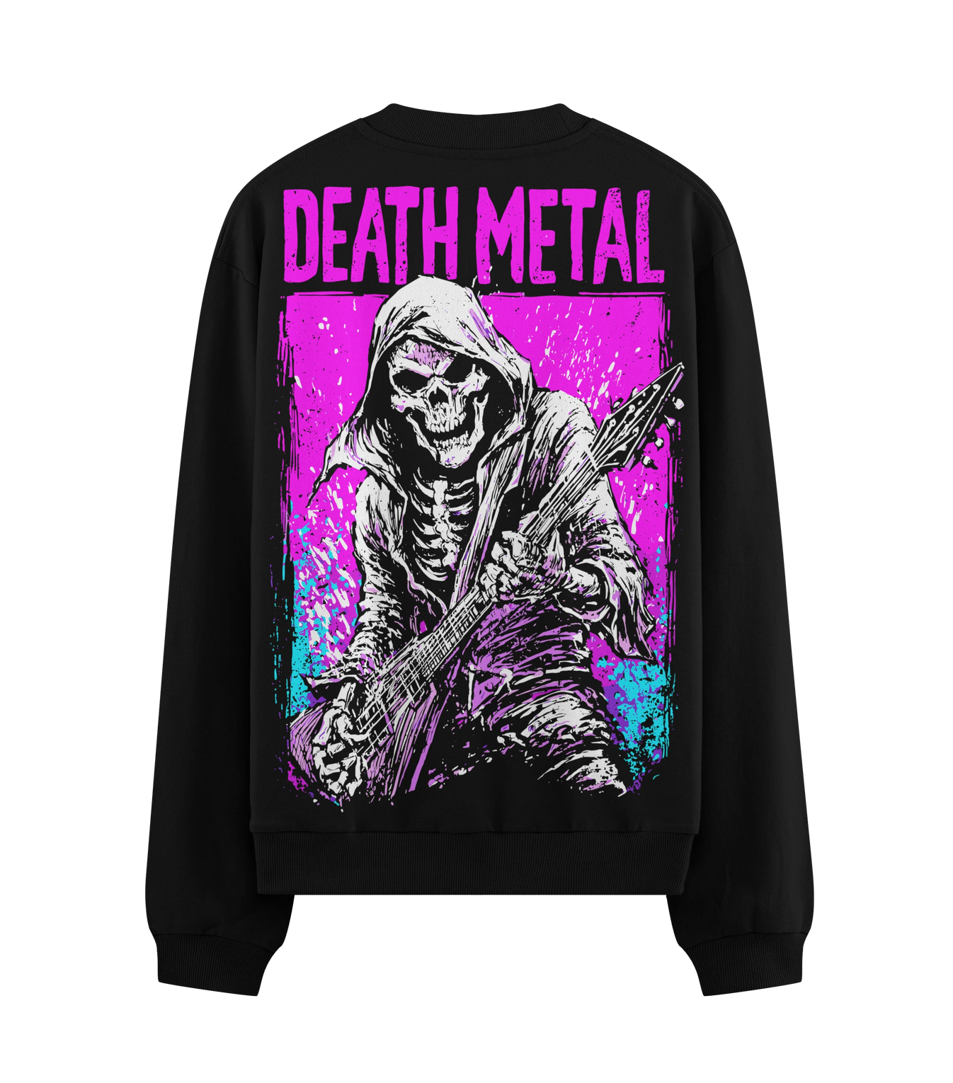 DEATH METAL artwork on PRDGY sweatshirt