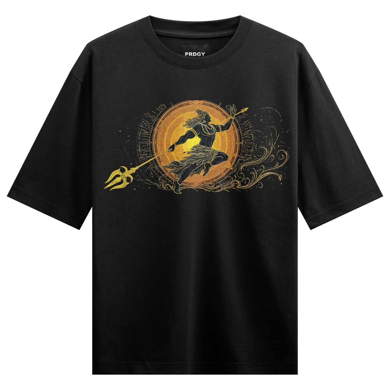 Shiva artwork on PRDGY oversized t-shirt