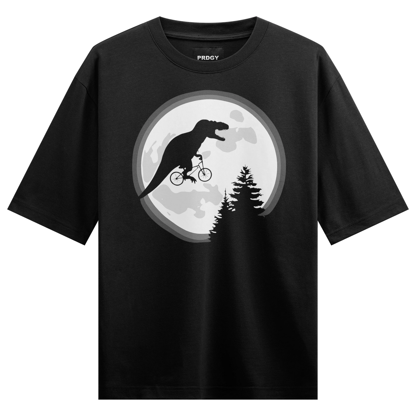 Tyrannosaurus Rex artwork on PRDGY oversized t-shirt