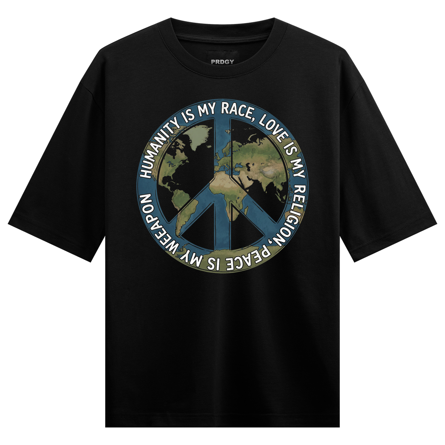 PRDGY Global Peace Oversized T-shirt