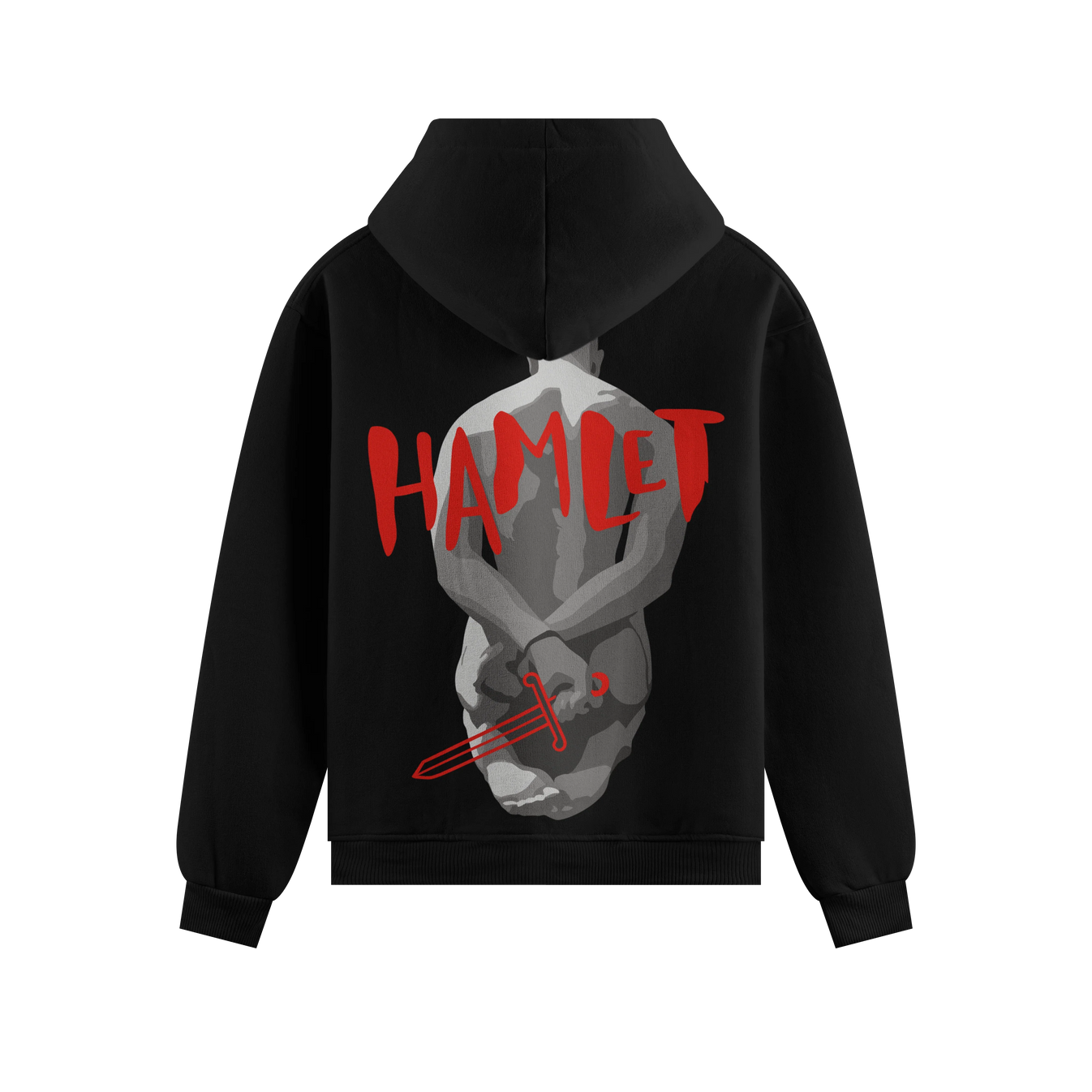 Hamlet artwork on PRDGY hoodie