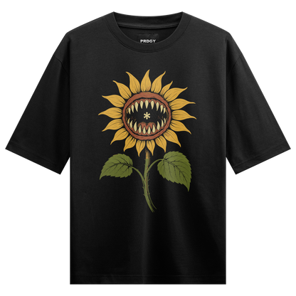 Heatwave Flower Front Oversized T-Shirt