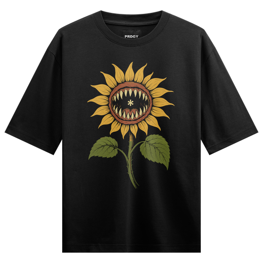 Heatwave Flower Front Oversized T-Shirt