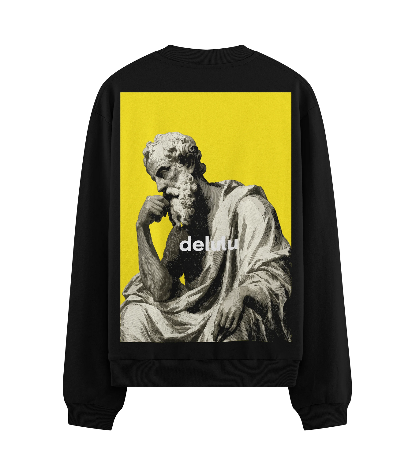 Socrates artwork on PRDGY sweatshirt