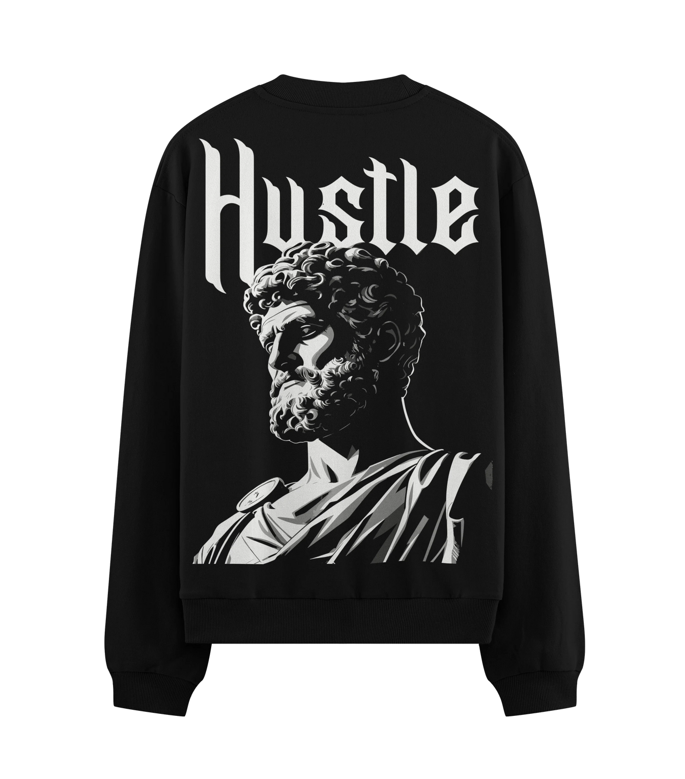 Hustle artwork on PRDGY sweatshirt