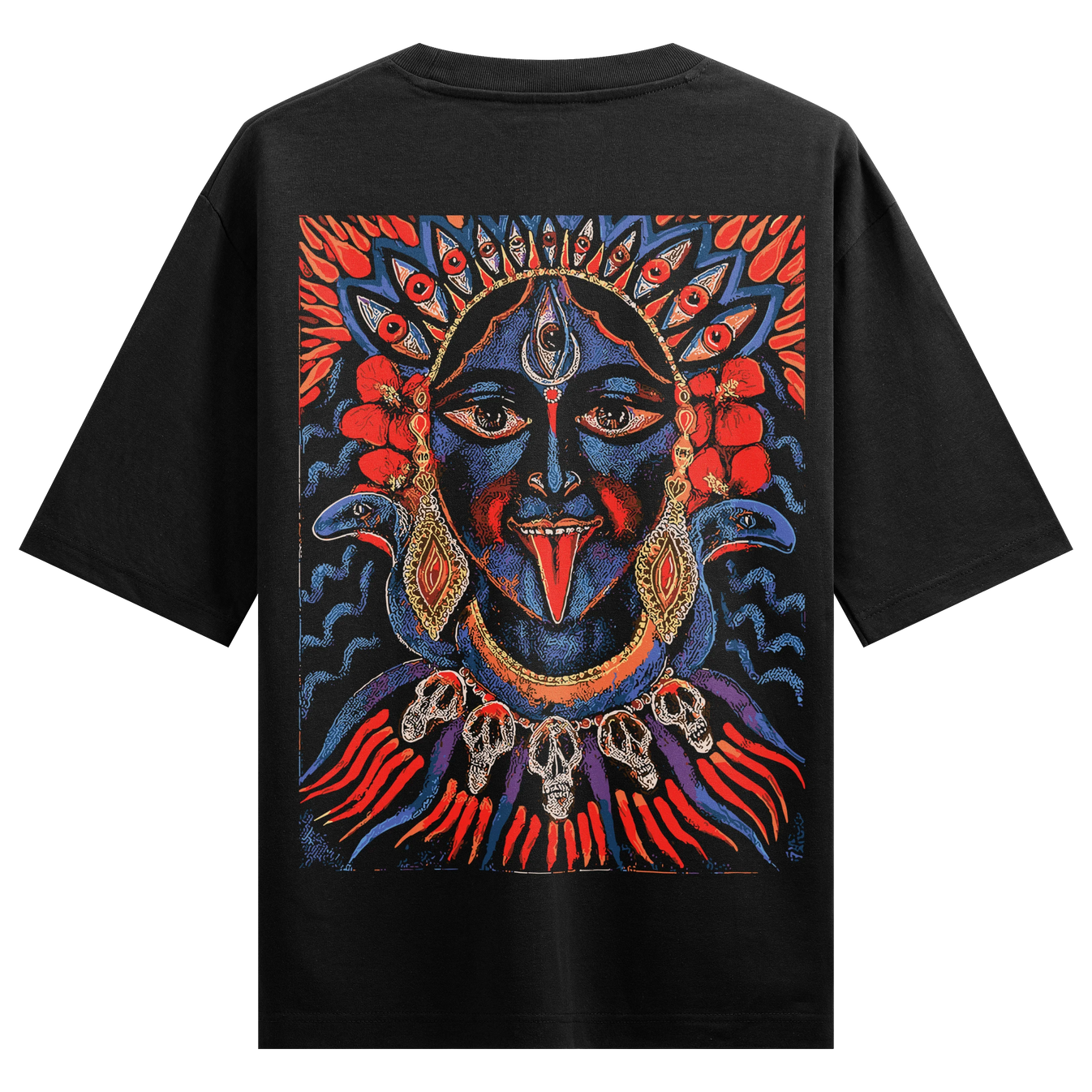 Kali artwork on PRDGY oversized t-shirt