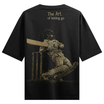 The Art Of Letting Go artwork on PRDGY oversized t-shirt