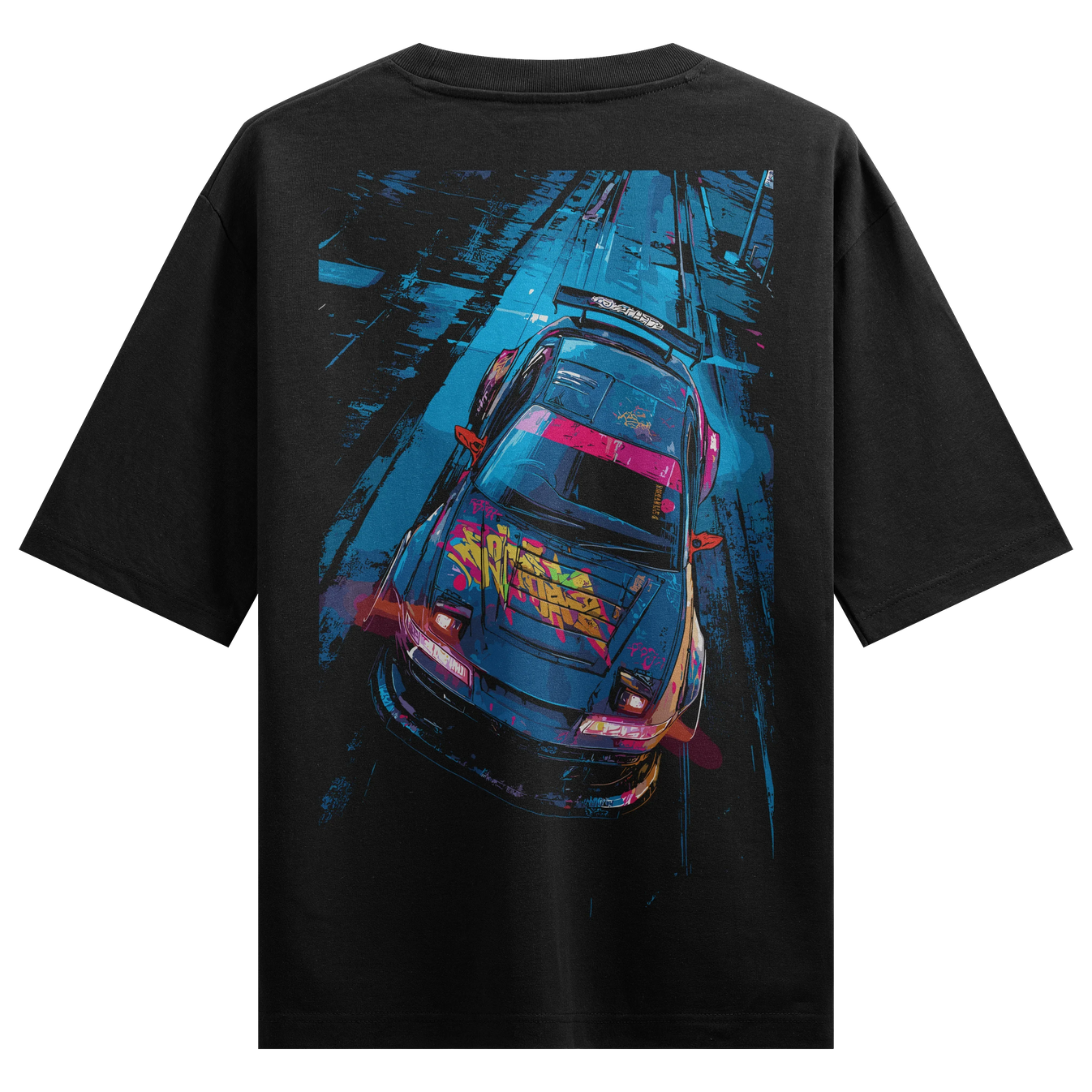 JDM Car artwork on PRDGY oversized t-shirt