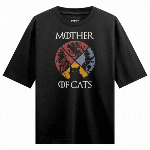 PRDGY Madhar Cat Oversized T-Shirt