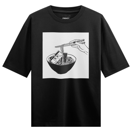 Melodic Brunch Front Oversized T-Shirt