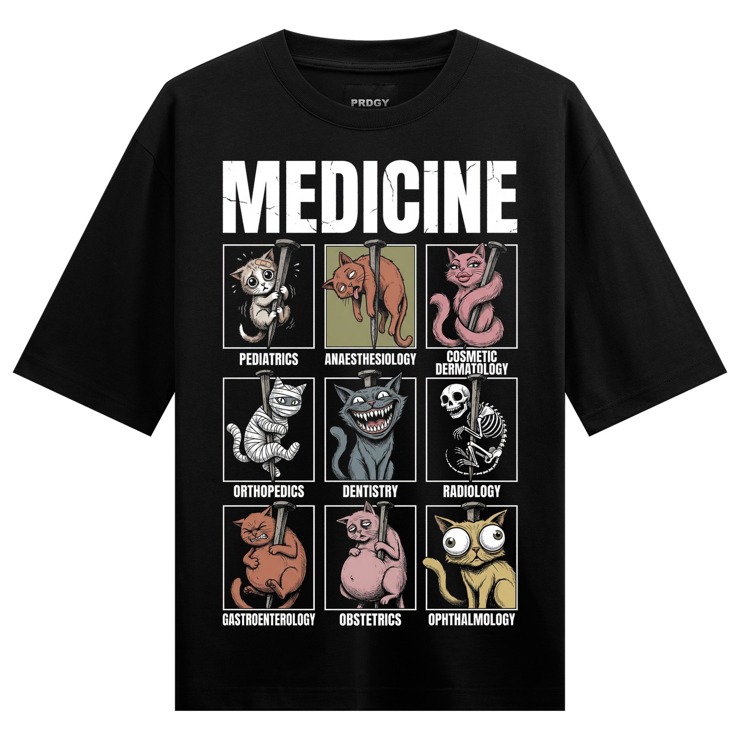 PRDGY Neet Cats Oversized T-shirt