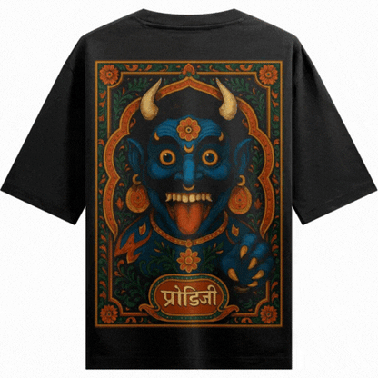 Kali artwork on PRDGY oversized t-shirt