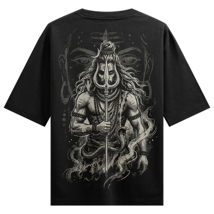 Shiva artwork on PRDGY oversized t-shirt
