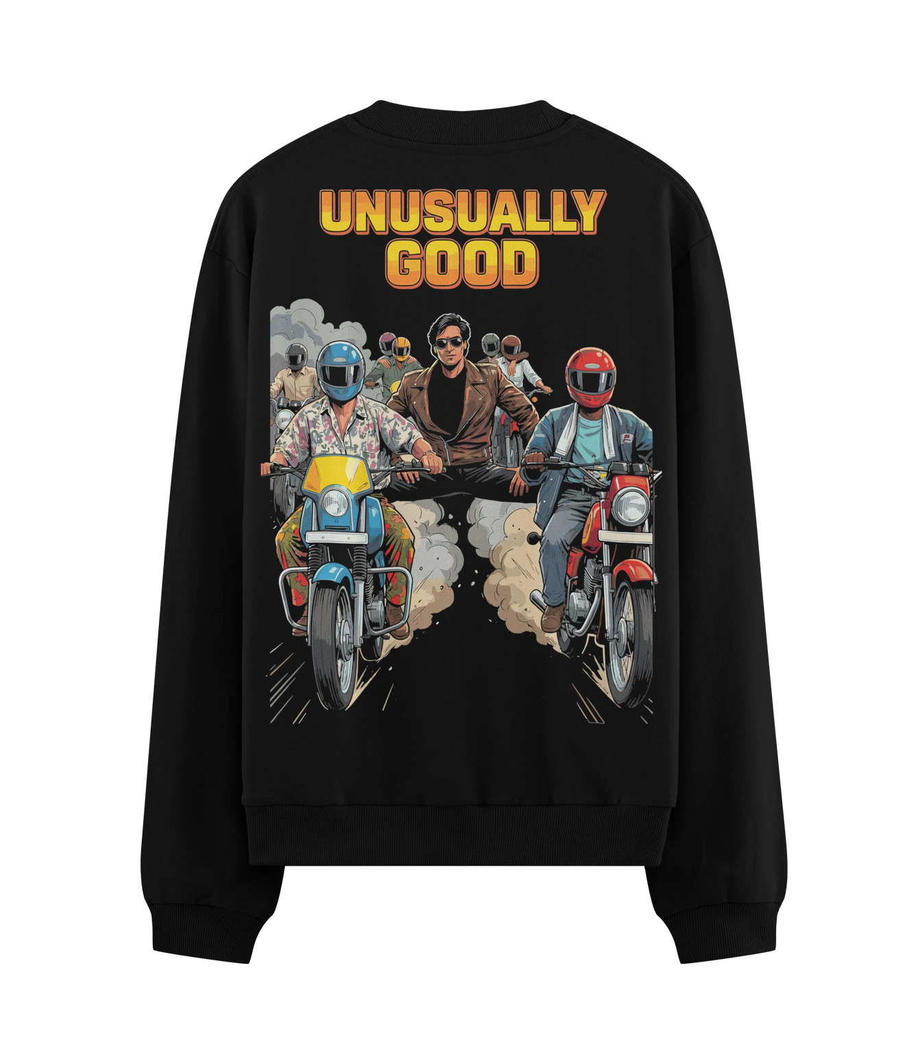 UNUSUALLY GOOD artwork on PRDGY sweatshirt