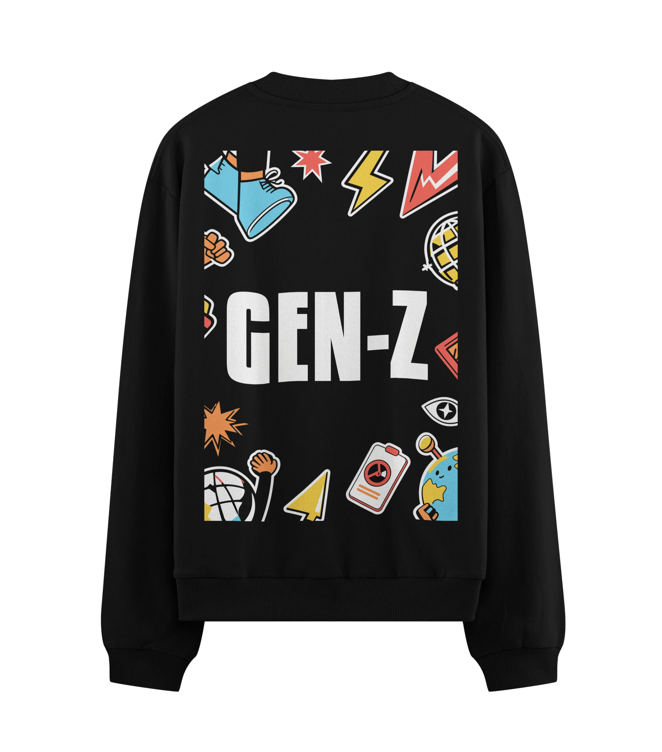 Gen Z artwork on PRDGY sweatshirt