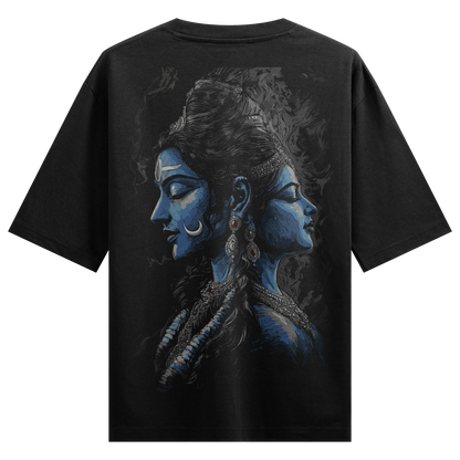 Shiva artwork on PRDGY oversized t-shirt
