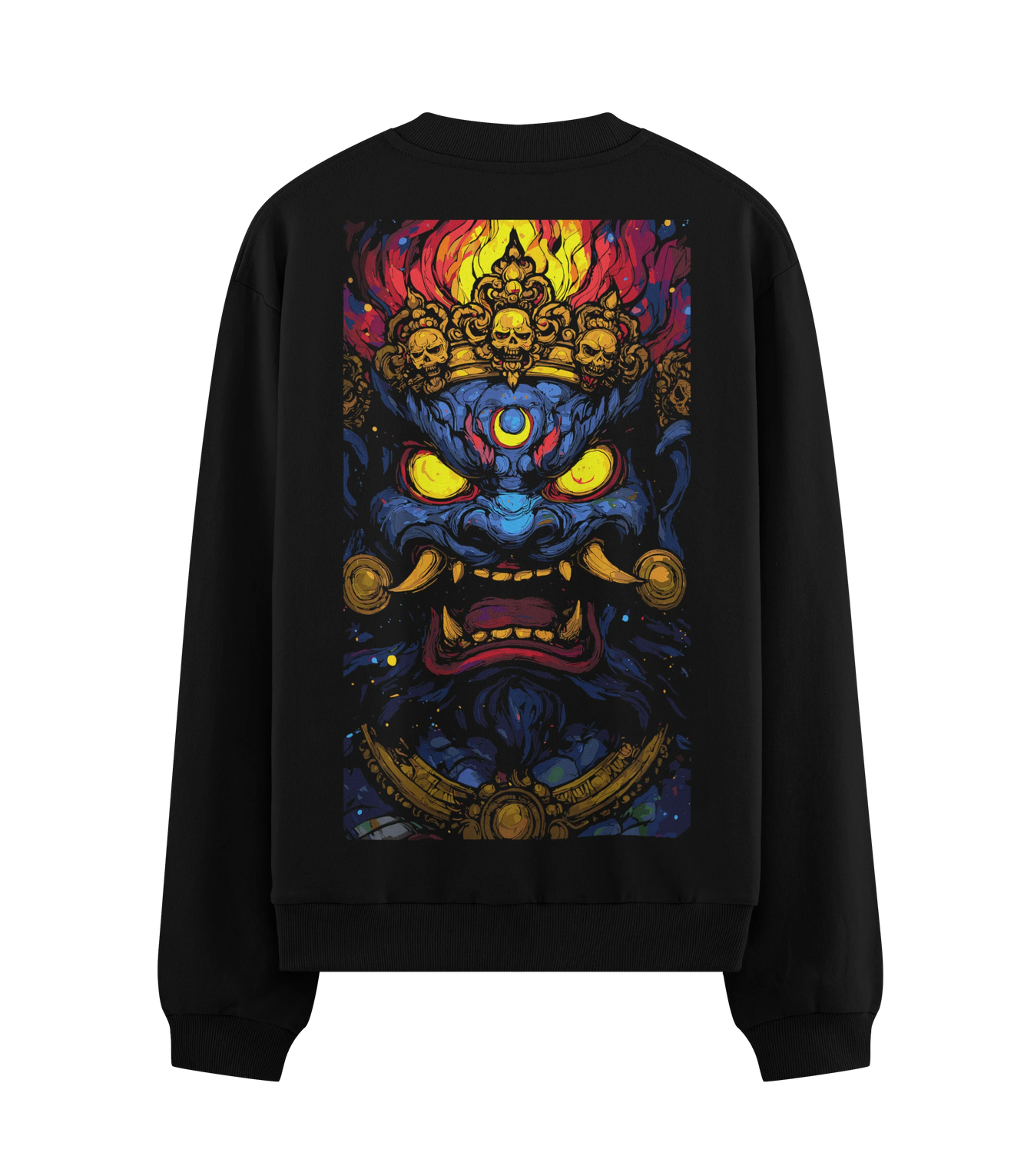 Mahakala artwork on PRDGY sweatshirt