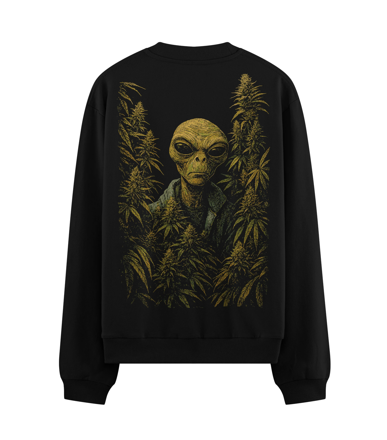 Alien artwork on PRDGY sweatshirt