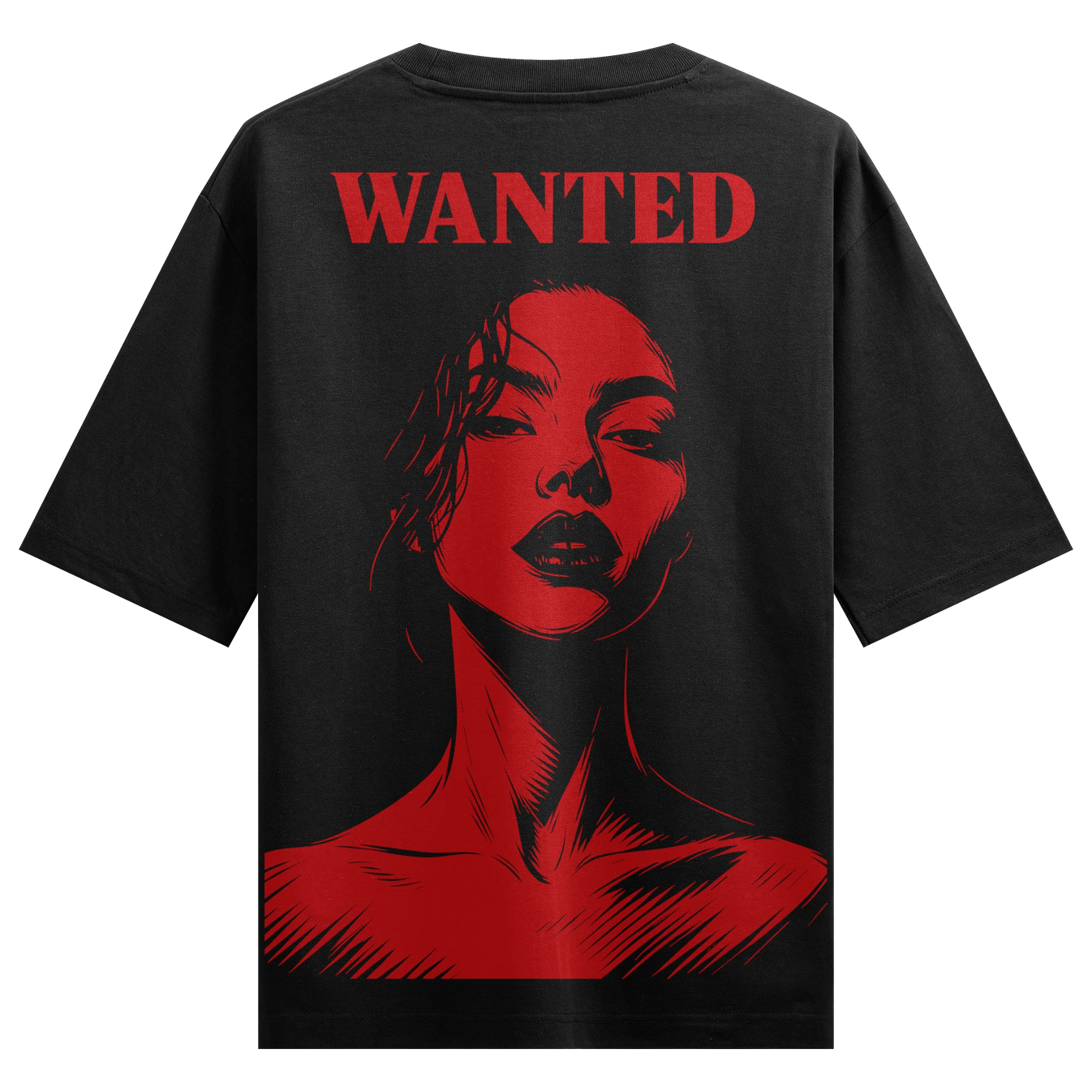 Wanted Poster artwork on PRDGY oversized t-shirt