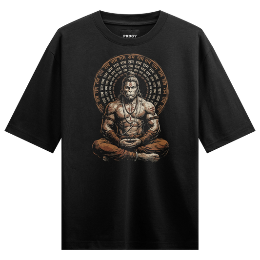 PRDGY Bhakt Shakti Front Oversized T-Shirt