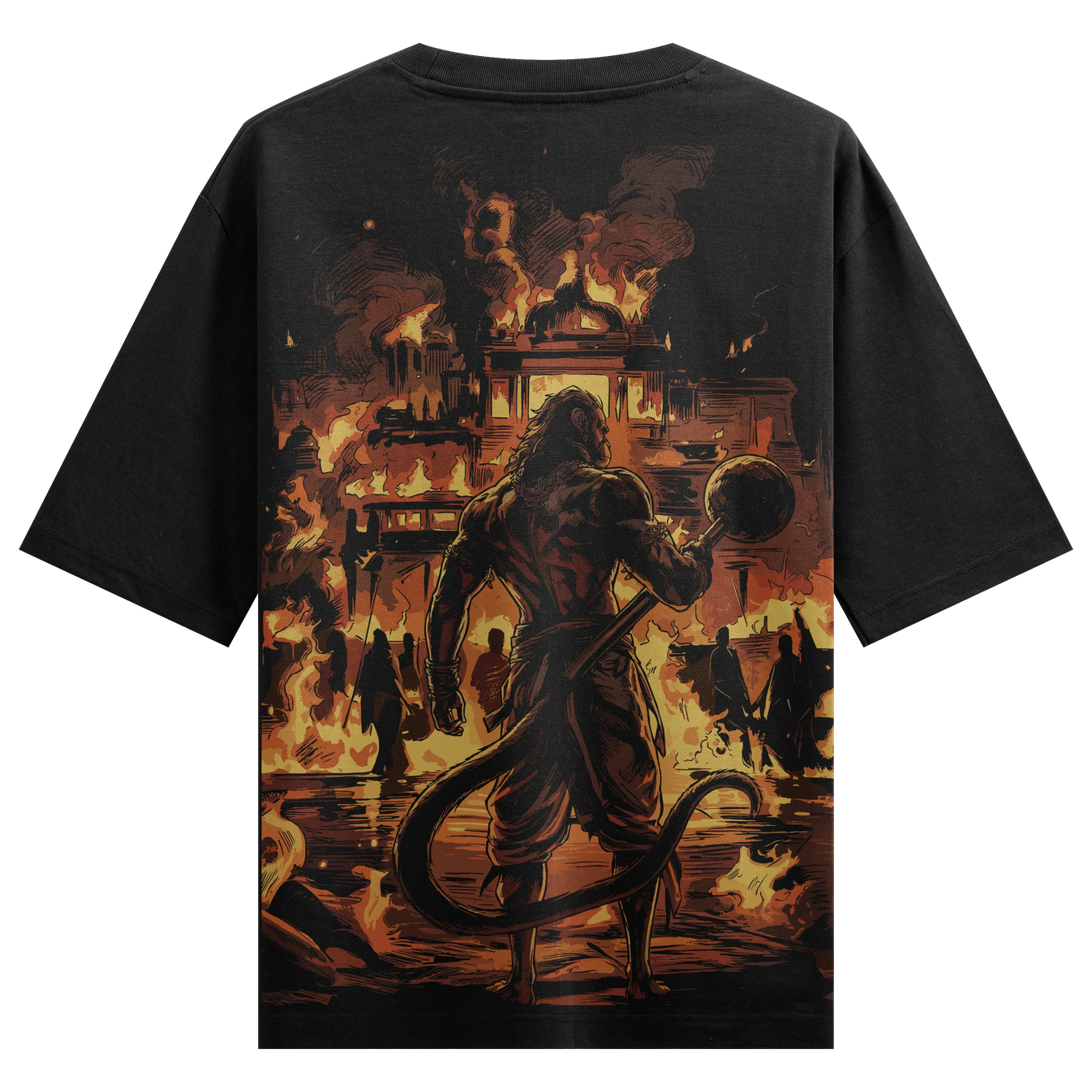 Hanuman artwork on PRDGY oversized t-shirt