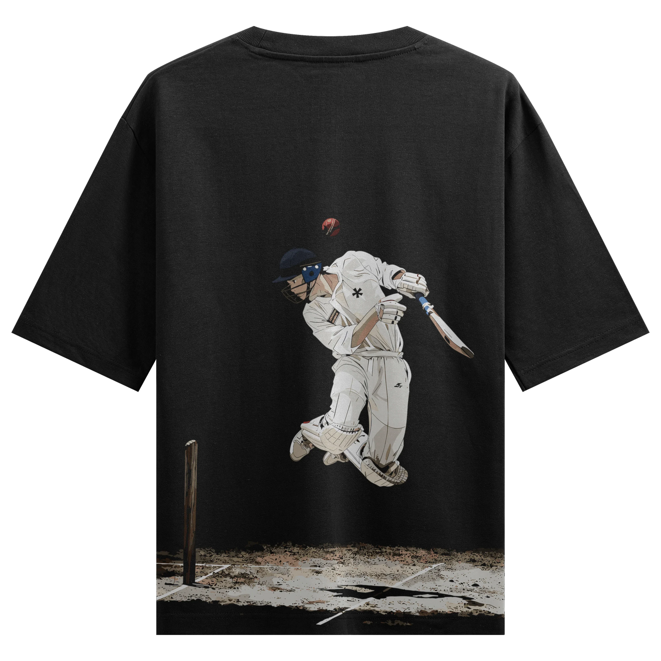 Cricket artwork on PRDGY oversized t-shirt