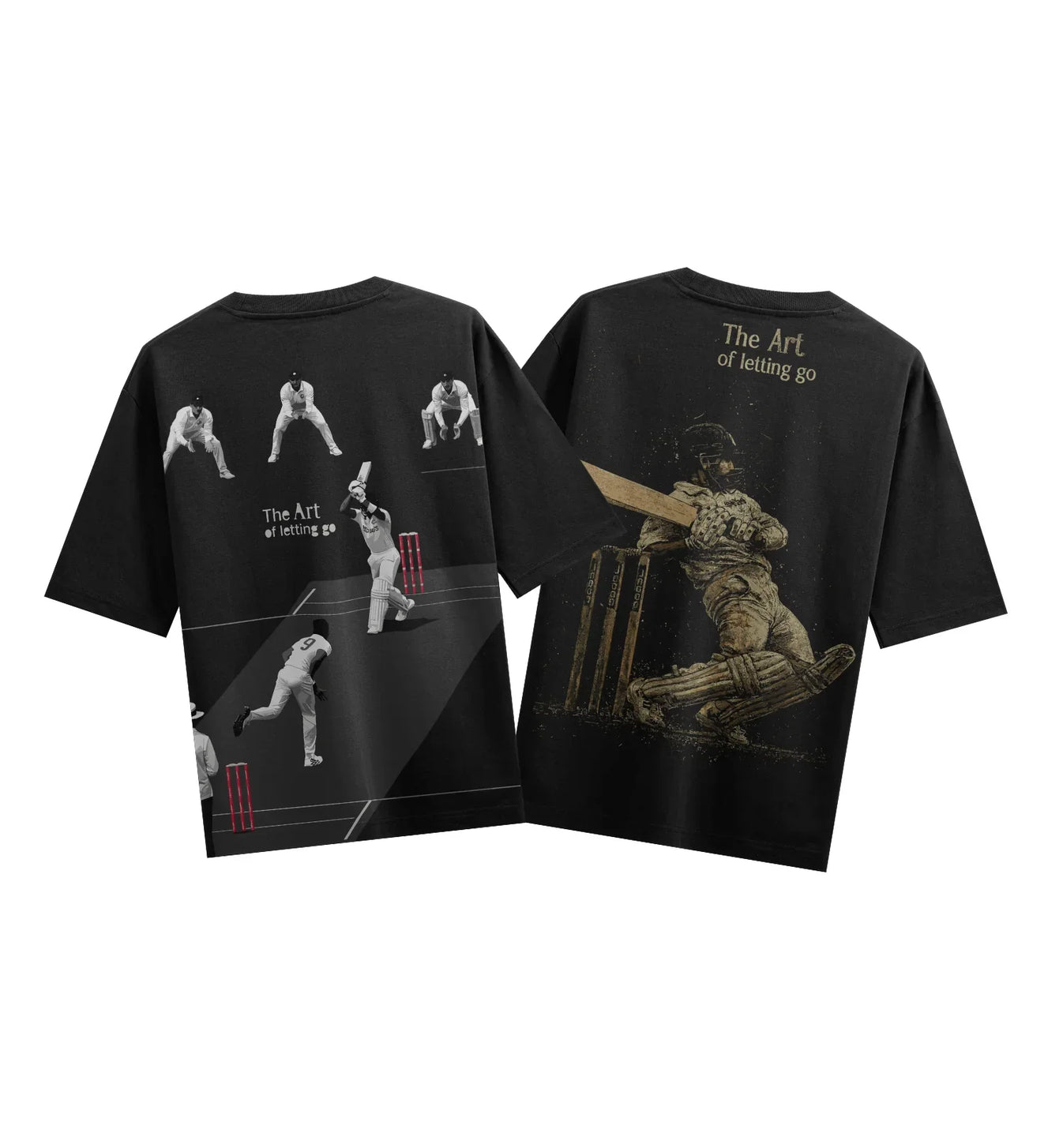 The Art Of Letting Go artwork on PRDGY oversized t-shirt