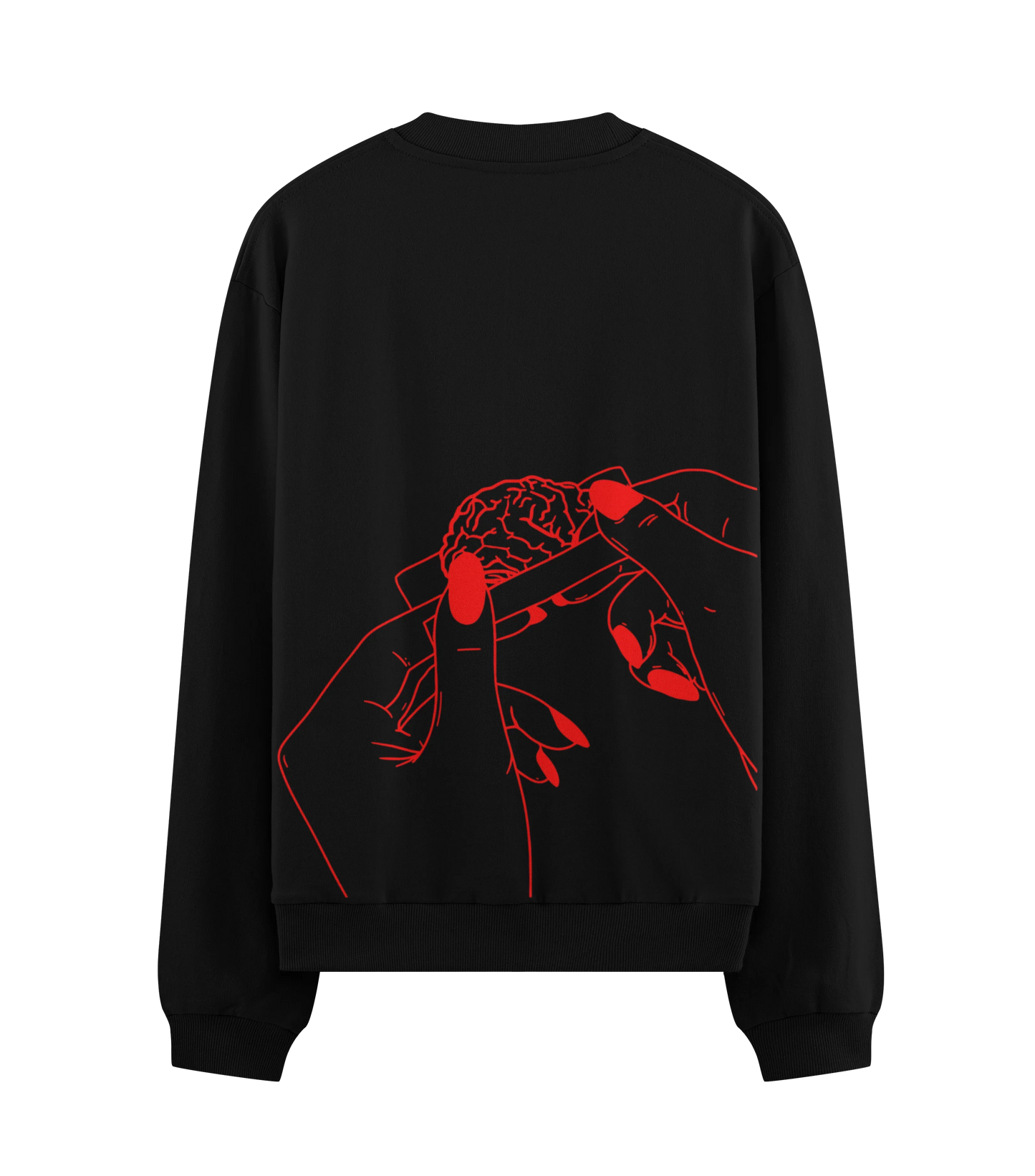 PRDGY Brain Roll Oversized Sweatshirt