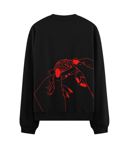 PRDGY Brain Roll Oversized Sweatshirt