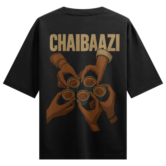 PRDGY CHAI BAAZI Oversized T-Shirt