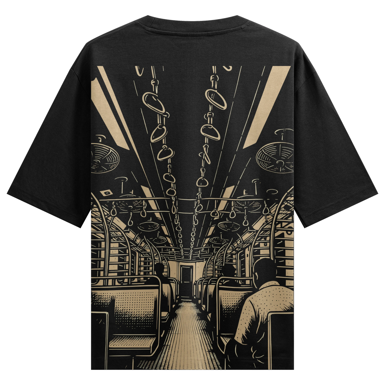 Mumbai Local Train artwork on PRDGY oversized t-shirt