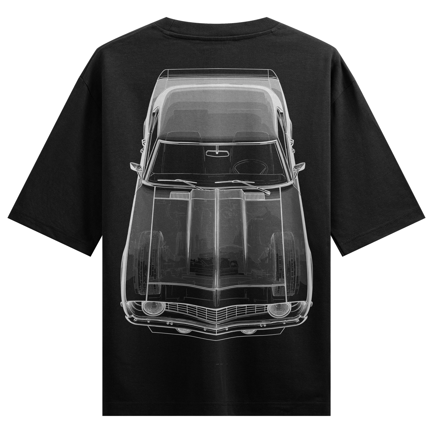 PRDGY Camaro Blueprint Oversized T-Shirt