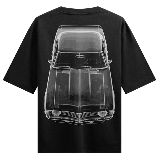 PRDGY Camaro Blueprint Oversized T-Shirt