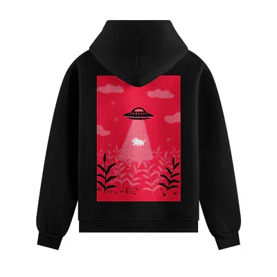 PRDGY Cats Are Aliens Oversized Hoodie