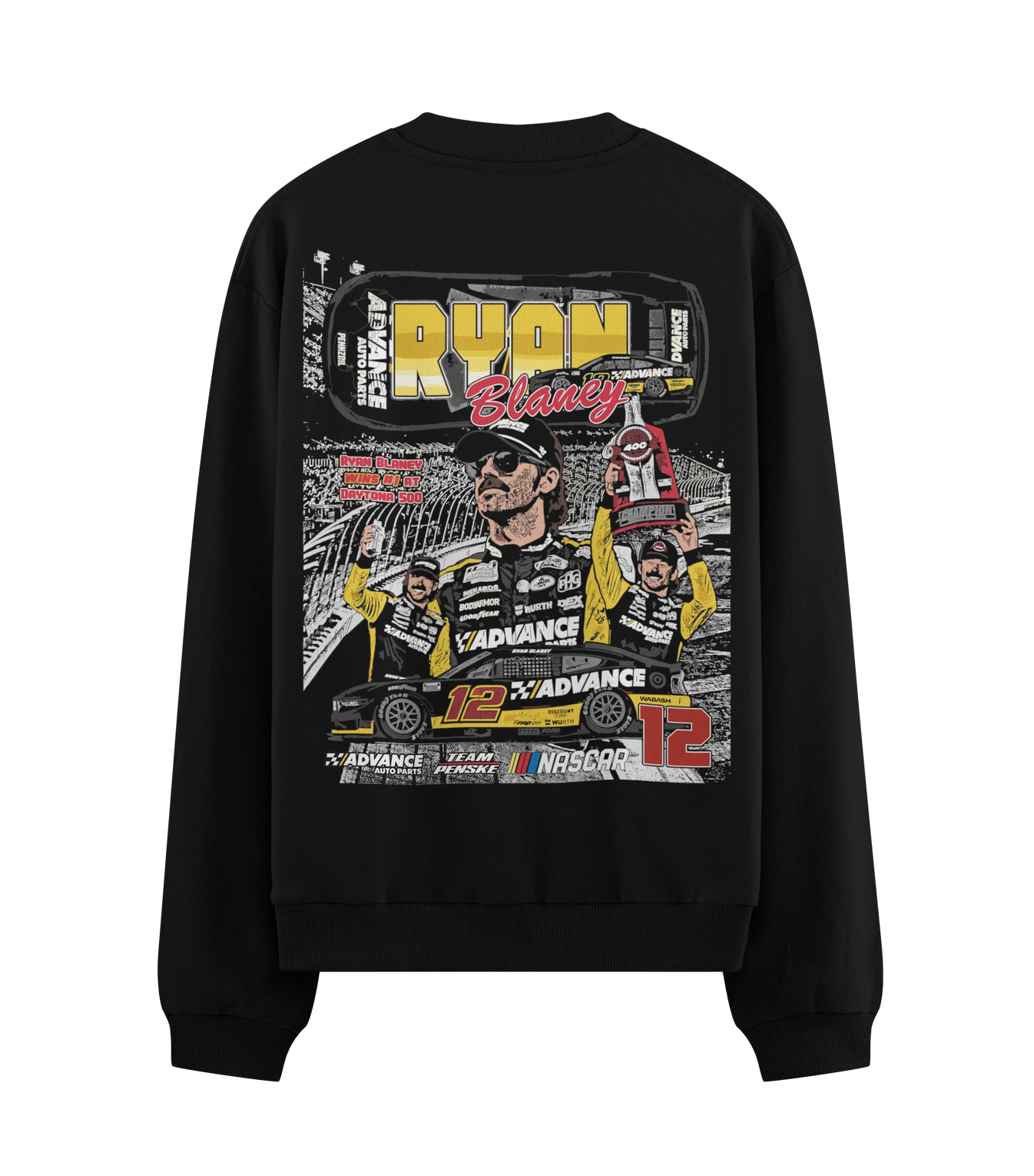 Ryan Blaney artwork on PRDGY sweatshirt