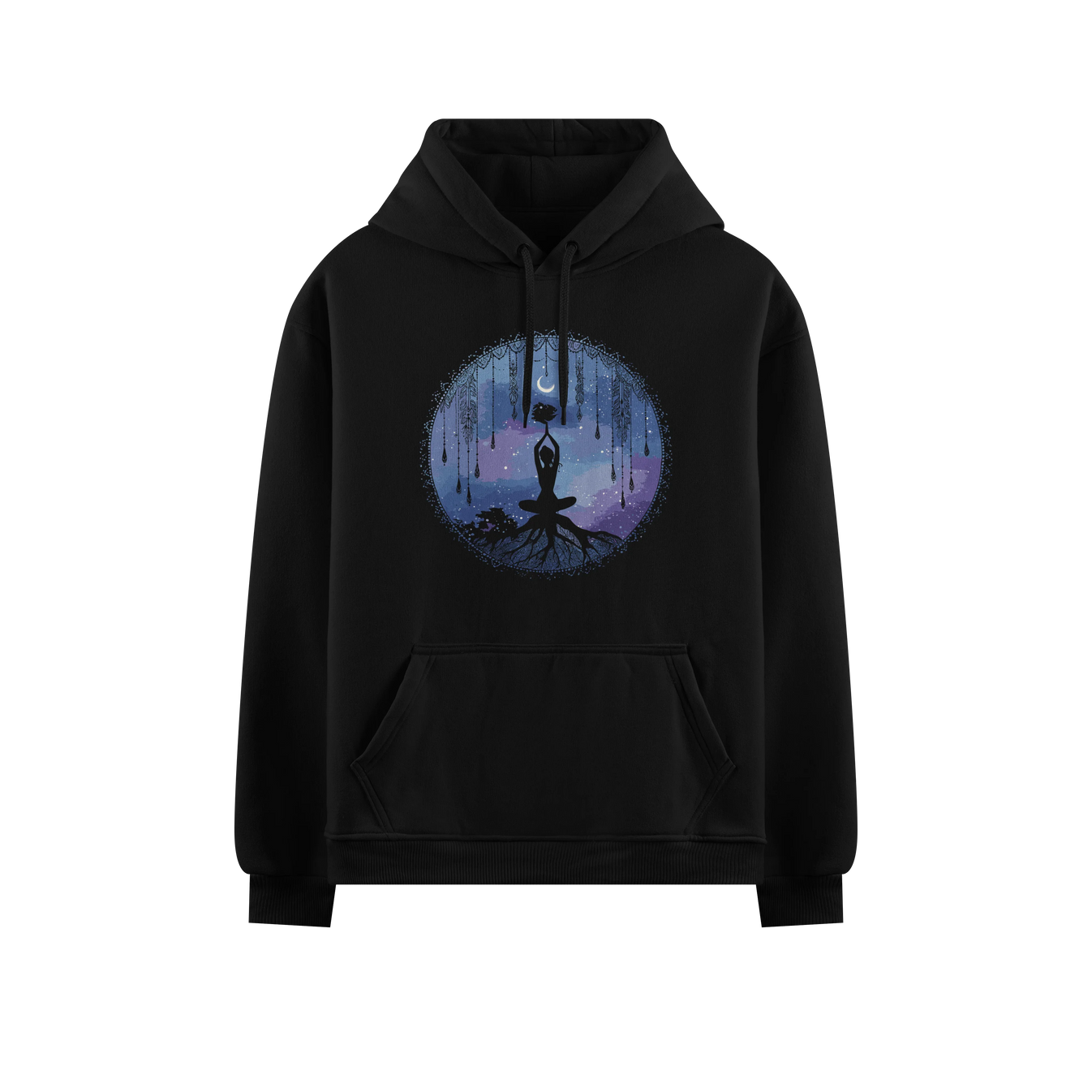 Yoga artwork on PRDGY hoodie
