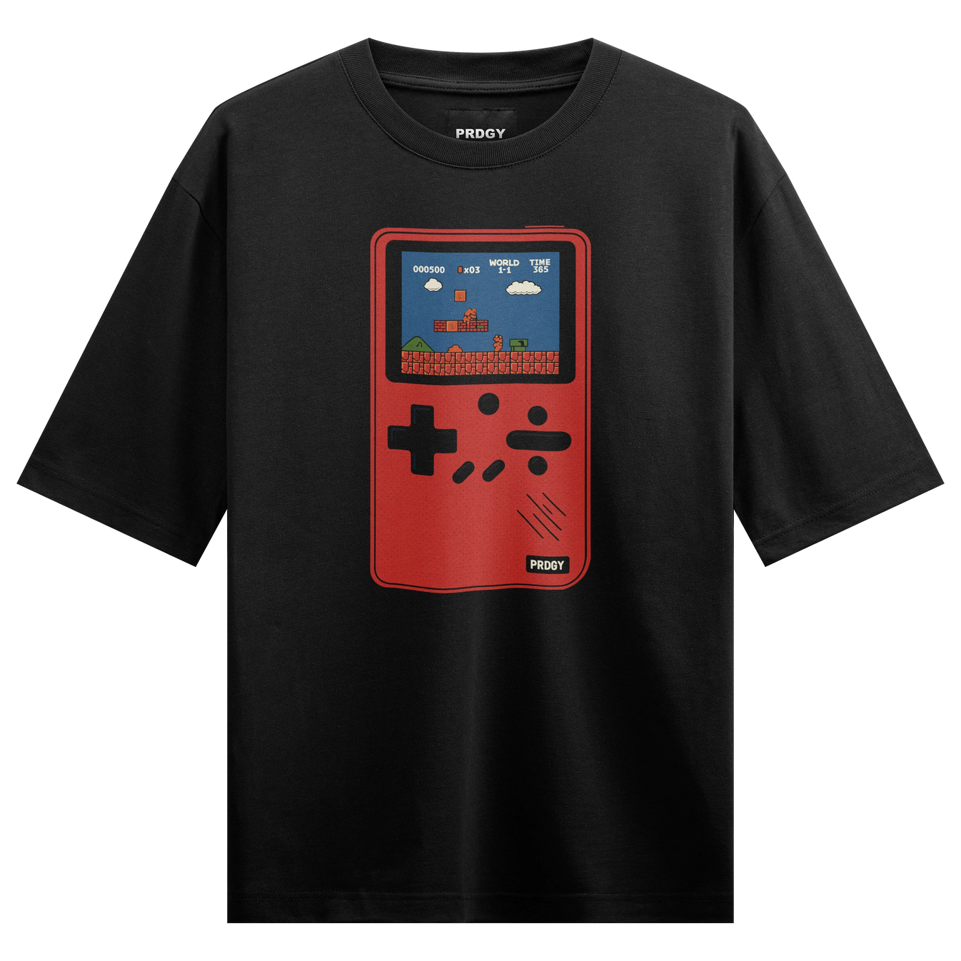000500 X03 WORLD TIME 1 1 365 artwork on PRDGY oversized t-shirt