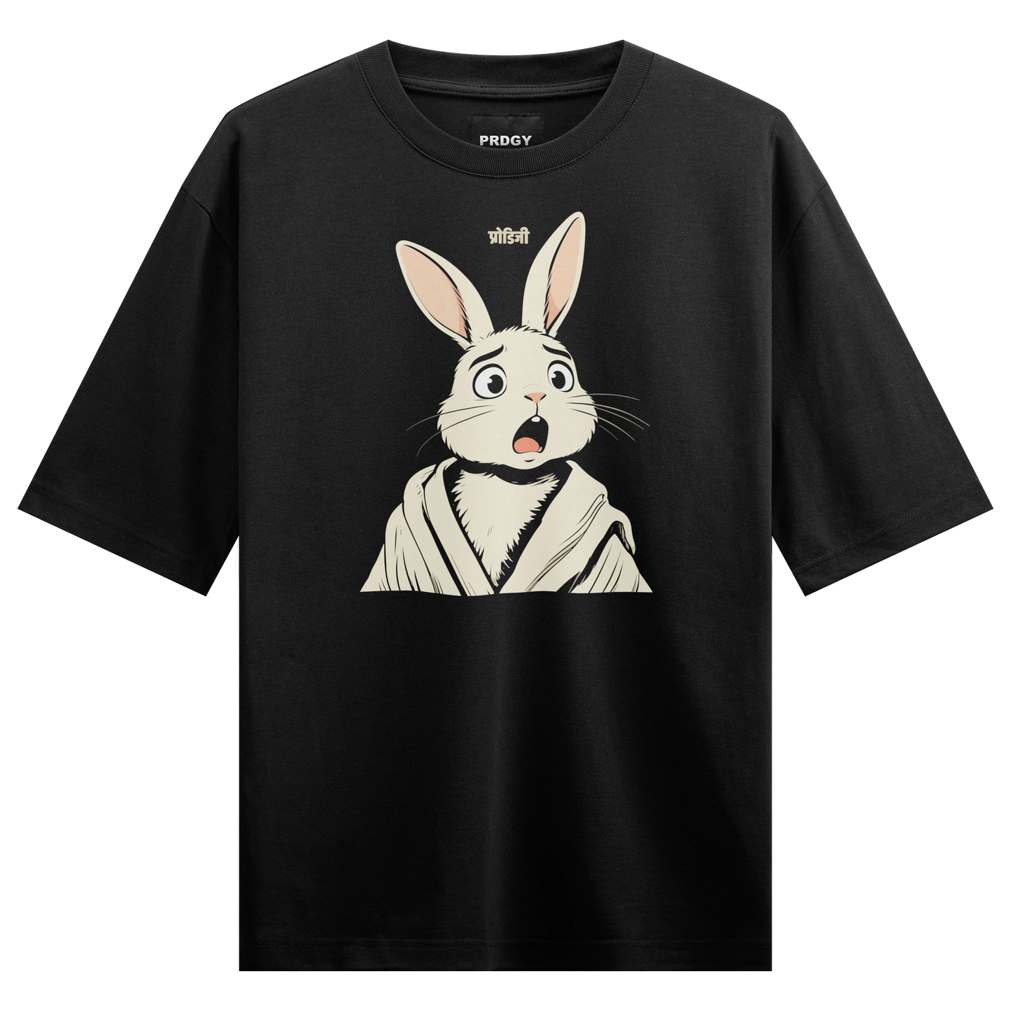 PRDGY Confused Rabbit Oversized T-Shirt