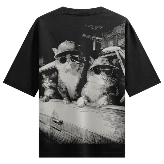 PRDGY Cool Cats Oversized T-Shirt